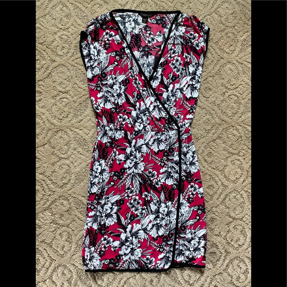 Victoria Secret Floral Faux-Wrap Dress size Small